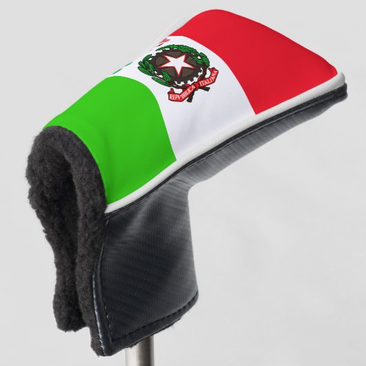 Italiaanse vlag golfheadcover (3/4 voorkant)