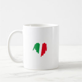 Italiaanse vlag Graffiti Heart Graphic Koffiemok