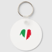 Italiaanse vlag Graffiti Heart Graphic Sleutelhanger (Voorkant)