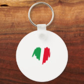 Italiaanse vlag Graffiti Heart Graphic Sleutelhanger (Voorkant)