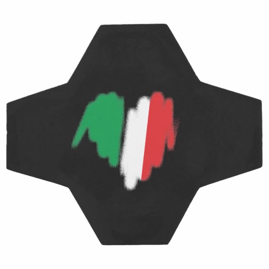 Italiaanse vlag Graffiti Heart Graphic Voetbal (Enkel)