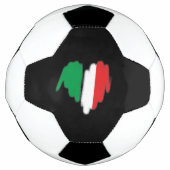 Italiaanse vlag Graffiti Heart Graphic Voetbal (Voorkant)