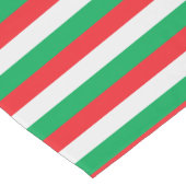 Italiaanse vlag - groene, rode en witte strepen korte tafelloper (Hoek)