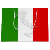 Italiaanse vlag groot cadeauzakje (Voorkant)