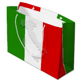 Italiaanse vlag groot cadeauzakje (Achterkant Gekanteld)