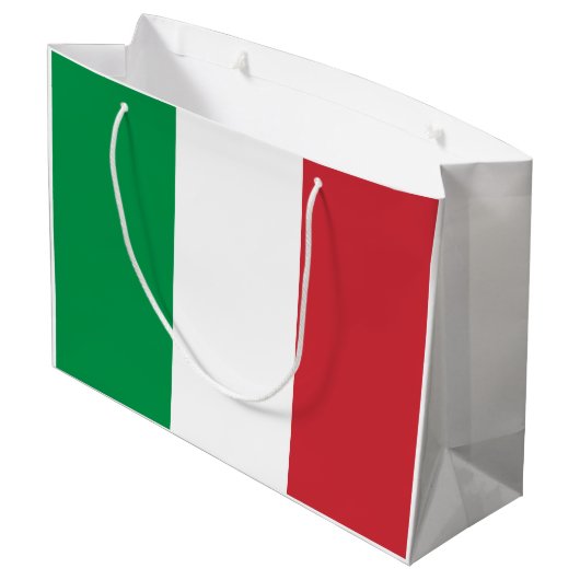 Italiaanse vlag groot cadeauzakje (Achterkant Gekanteld)