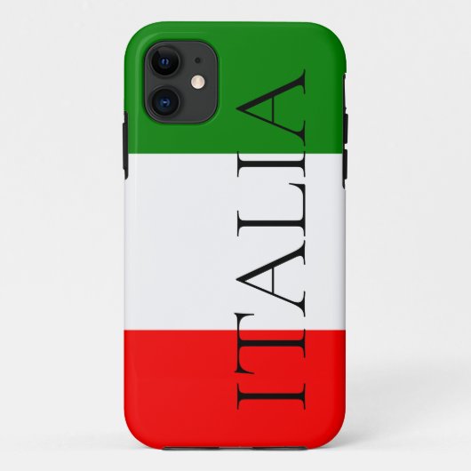 Italiaanse Vlag Groot ITALIA Case-Mate iPhone Case (Achterkant)