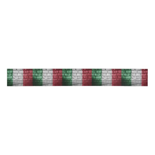 Italiaanse vlag grosgrain lint (Voorkant)