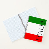 Italiaanse vlag Grote ITALIË Notitieboek (Binnen)
