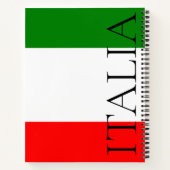 Italiaanse vlag Grote ITALIË Notitieboek (Achterkant)
