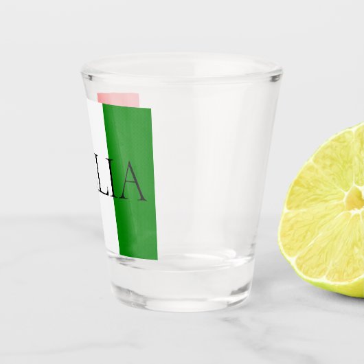 Italiaanse vlag Grote ITALIË Shot Glas (Rechts)