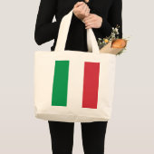 Italiaanse vlag grote tote bag (Voorkant (product))