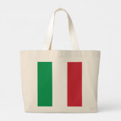 Italiaanse vlag grote tote bag (Achterkant)