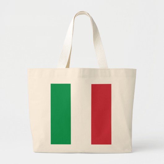 Italiaanse vlag grote tote bag (Voorkant)