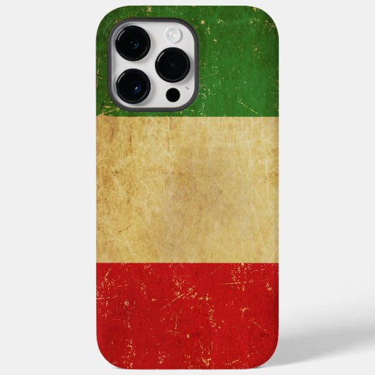 Italiaanse vlag  Grunge Case-Mate iPhone Case (Achterkant)