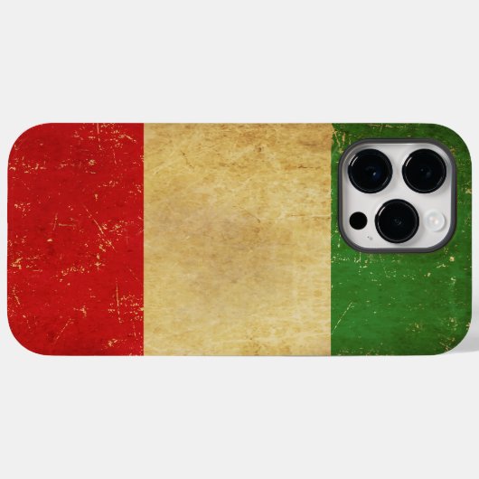Italiaanse vlag Grunge Case-Mate iPhone Case (Achterkant (horizontaal))