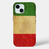 Italiaanse vlag  Grunge Case-Mate iPhone Case (Achterkant)