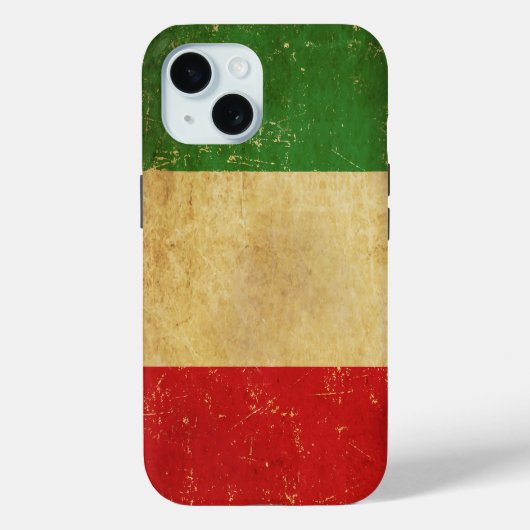 Italiaanse vlag  Grunge Case-Mate iPhone Case (Achterkant)