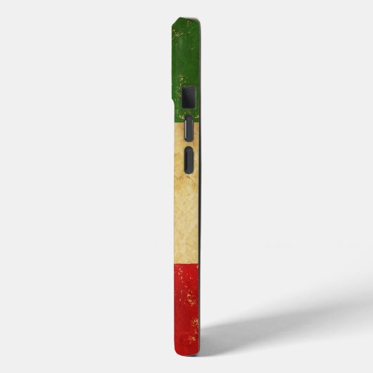 Italiaanse vlag  Grunge Case-Mate iPhone Case (Achterkant / Links)