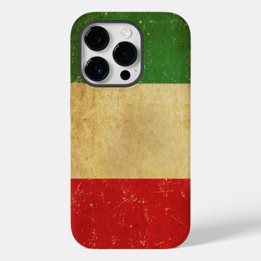Italiaanse vlag  Grunge Case-Mate iPhone Case (Achterkant)