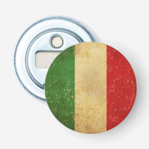 Italiaanse vlag Grunge flesopener Button Flesopener