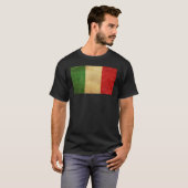 Italiaanse vlag  Grunge Mannen T-shirt (Voorkant volledig)