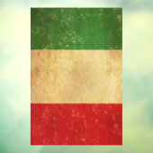 Italiaanse vlag  Grunge Raamsticker (Vel 3)