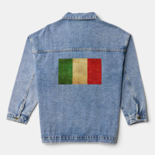 Italiaanse vlag Grunge Vrouwen Denim Jacket