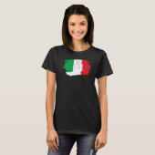 Italiaanse vlag Hand Symbool Italiano Hand Gesture T-shirt (Voorkant volledig)