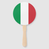 Italiaanse vlag handwaaier (Achterkant)