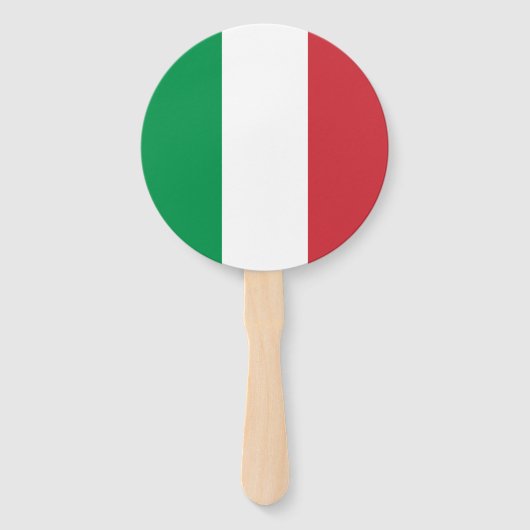 Italiaanse vlag handwaaier (Achterkant)