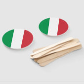 Italiaanse vlag handwaaier (Niet-gemonteerd)