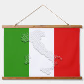 Italiaanse vlag hangend wandkleed (Voorkant)