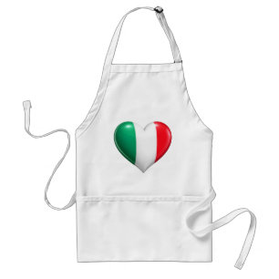 Italiaanse Vlag Hart Keuken Schort