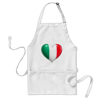 Italiaanse Vlag Hart Keuken Schort
