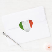 Italiaanse vlag hart sticker (Envelop)