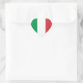 Italiaanse vlag hart sticker (Tas)