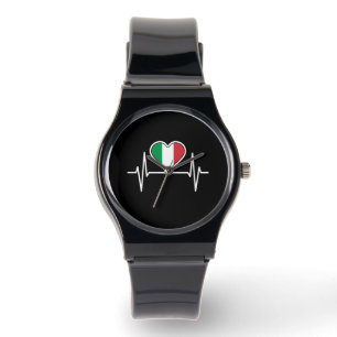 Italiaanse vlag: hartslag horloge