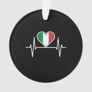 Italiaanse vlag: hartslag ornament