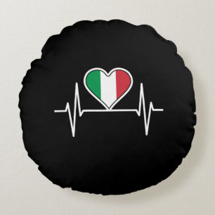 Italiaanse vlag: hartslag rond kussen