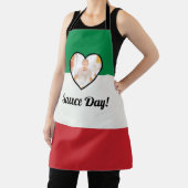 Italiaanse vlag : Heart nonna Aangepaste fotosausd Schort (Insitu)