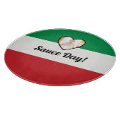 Italiaanse vlag : Heart nonna Aangepaste fotosausd Snijplank (Hoek)