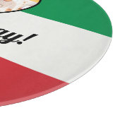 Italiaanse vlag : Heart nonna Aangepaste fotosausd Snijplank (Hoek)