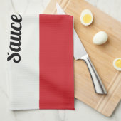 Italiaanse vlag : Heart nonna Aangepaste fotosausd Theedoek (Quarter Fold)