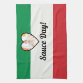 Italiaanse vlag : Heart nonna Aangepaste fotosausd Theedoek (Verticaal)