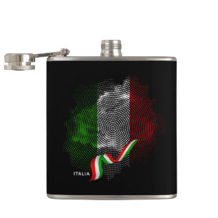 Italiaanse vlag heupfles