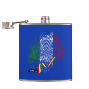 Italiaanse vlag heupfles