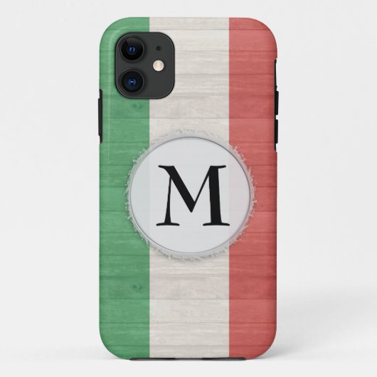 Italiaanse vlag Hoesje iPhone 11 (Achterkant)