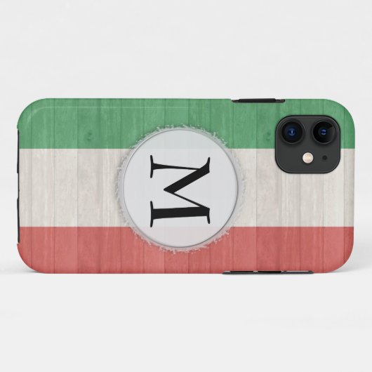 Italiaanse vlag Hoesje iPhone 11 (Achterkant (horizontaal))