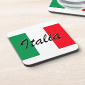 Italiaanse vlag - hoge kwaliteit bier onderzetter (Linkerzijde)